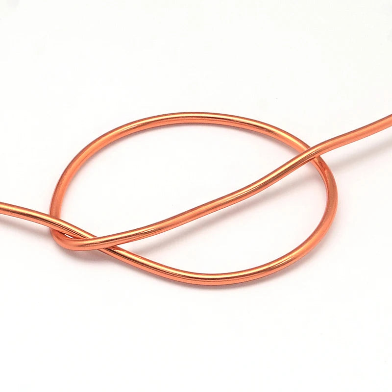 PandaHall 0.6-2.0mm Anodized Aluminum Wire 10 Sizes , Colorful Bendable Craft Wire for Jewelry Making, DIY Model Beading