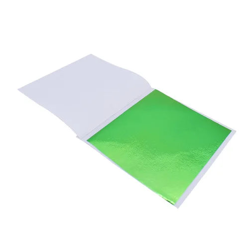 100Pcs Gold Leaf Sheets 9x9cm Gilding Foil Antique Silver Foil Paper For Paintings Arts Crafts Nail Deco  Furniture