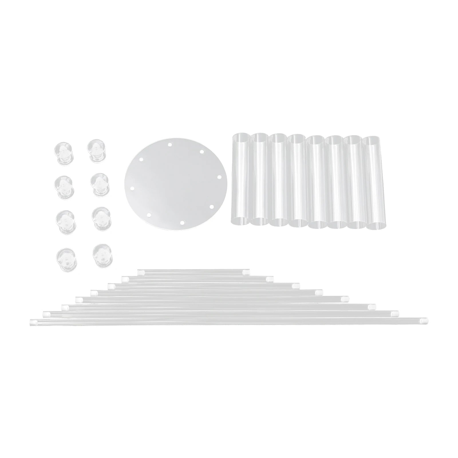 8-head Candle Holder Acrylic Clear Candle Stand for Weddings, Birthdays, Party Event, Centerpieces Decorations
