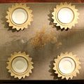 Wooden sunflower shaped heat-resistant tray wooden dining plate wooden tableware environmentally friendly natural and warm