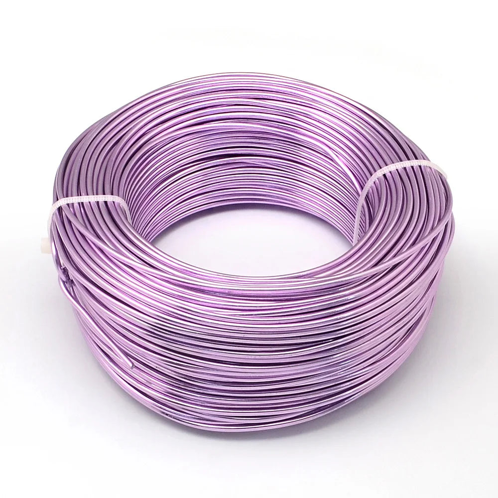 PandaHall 0.6-2.0mm Anodized Aluminum Wire 10 Sizes , Colorful Bendable Craft Wire for Jewelry Making, DIY Model Beading