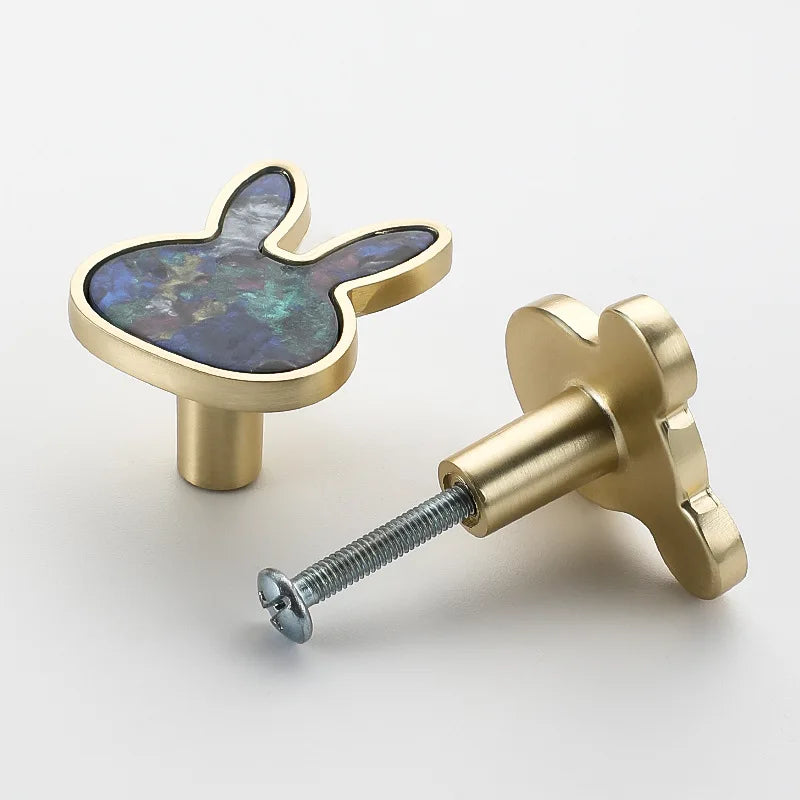 Modern Cupboard Drawer Knobs Wardrobe Furniture Single Hole Door Handle Simple Personality Children's Room Bedside Table Knobs