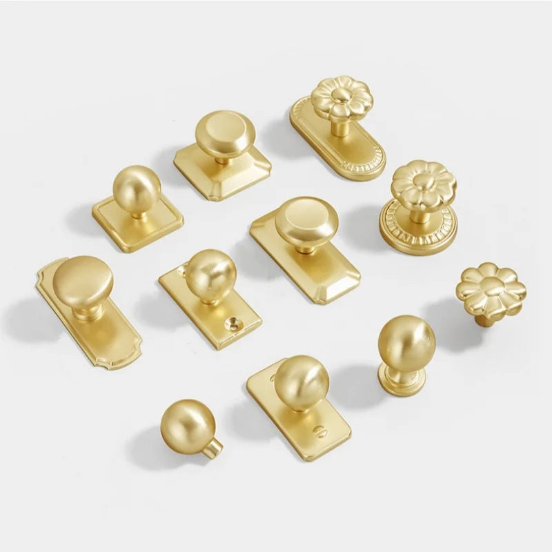 Modern Cabinet Door Pull Golden Drawer Knobs Furniture Handles Kitchen Accessories Cupboard Wardrobe Cabinet Knobs And Handles