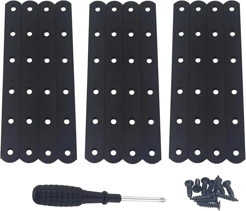 5 Pcs Stainless Steel Flat Metal Fixing Corner Brace Bracket, (Silver)16size for Furniture, Wood, Shelves, Cabinet