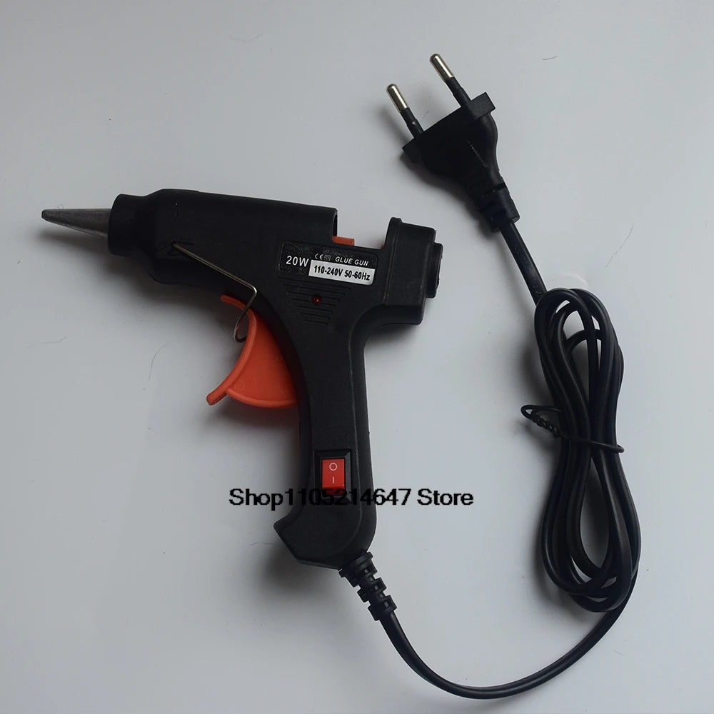 Hot Melt Glue Gun DIY Mini Household Industrial Guns Heat Temperature Thermo EU Electric Repair Tool Use 7mm Glue Sticks 20W