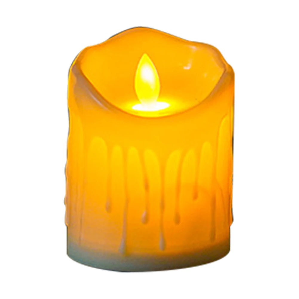 Flickering LED Flameless Candle Lights Battery Powered Electronic Candle Tea Lights Birthday Party Wedding Decoration Ornament