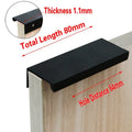 Cabinet Pulls Drawer Knobs  Black Silver Orange Gold Hidden  Handles Stainless Steel  Kitchen Cupboard Furniture Hardware