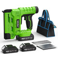 TaskStar Cordless Nail Gun 2-in-1 with nails & staples,Nailing Machine with 2 x Batteries