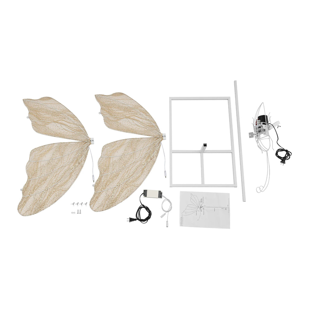 80cm Wedding Electric Butterfly Floor Lamp, LED Standing Lamp, AC110V Butterfly Ambient Light for Enhancing Wedding Stages