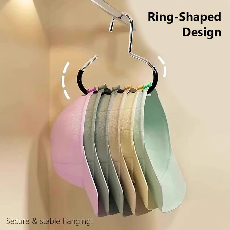 2-Pack Hat Hooks - Holiday Entryway Organizer for Coat Closet & Wall Mount Storage