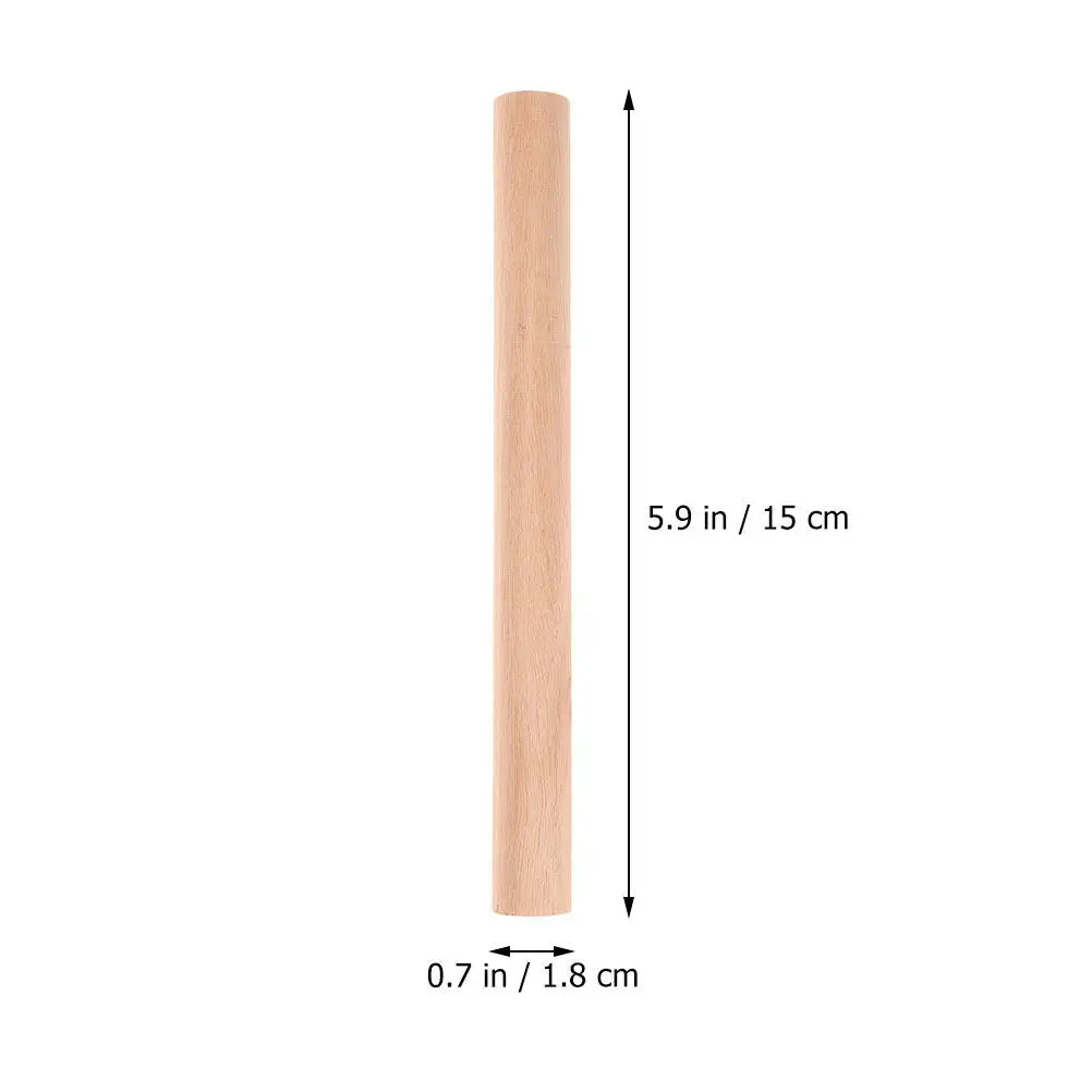 10Pcs Wooden Dowel Rods Smooth Surface Multi Purpose Craft Sticks DIY Wood Dowels for Crafting Decoration Supplies