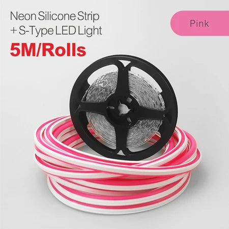 6/8mm 5M/Rolls DIY Separate Silicone Neon Strip 120Leds S-Bendable Newly Flexible Led Tape For LED Neon Sign Waterproof  IP67
