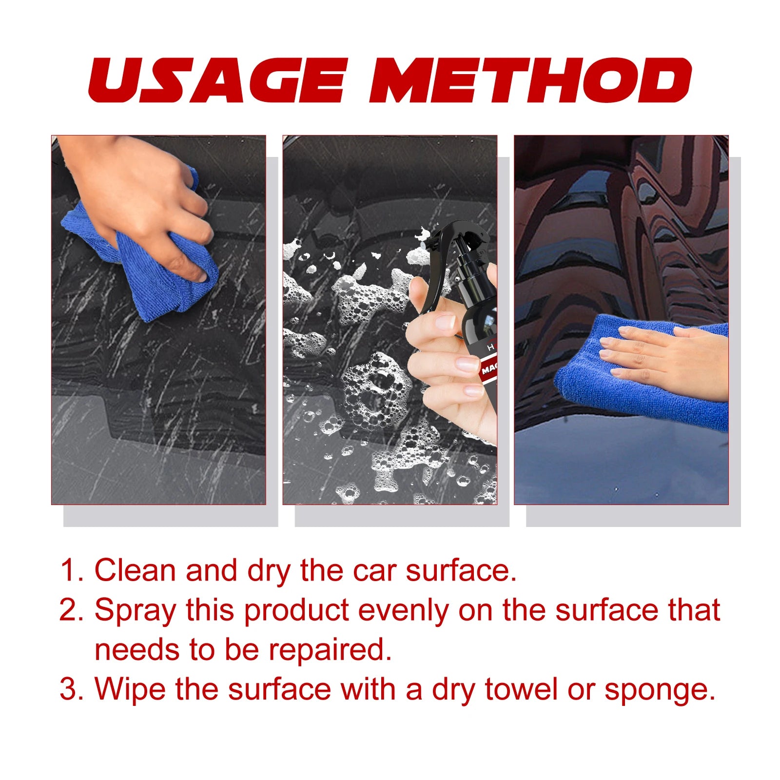 Ceramic Paint Sealer For Cars 120ml Hydrophobic Top Coat Polish Advanced Easy To Apply Safe Rapid Ceramic Paint Sealant Spray