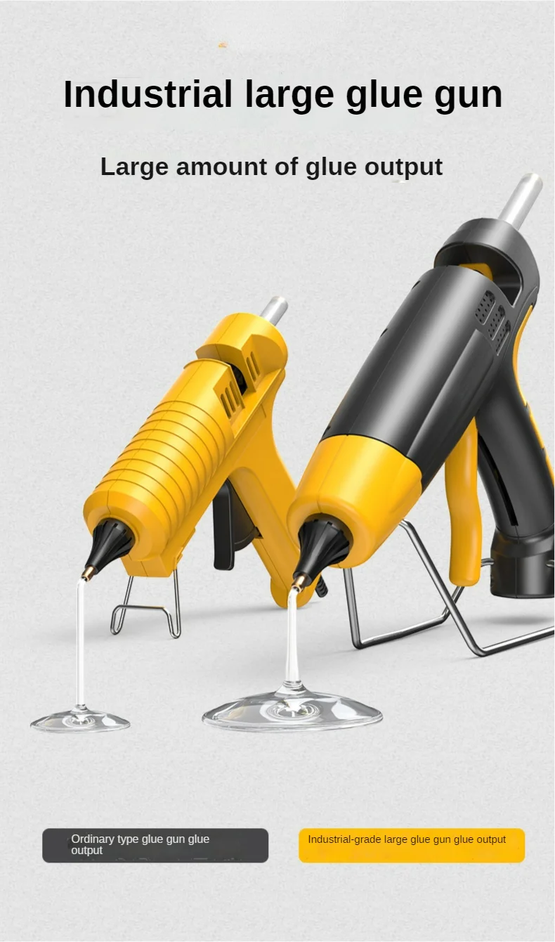 800W Professional Hot Melt Glue Gun Digital Adjustable Temperature Copper Nozzle 11 Mm Glue Sticks Industrial Tools Silicone Gun