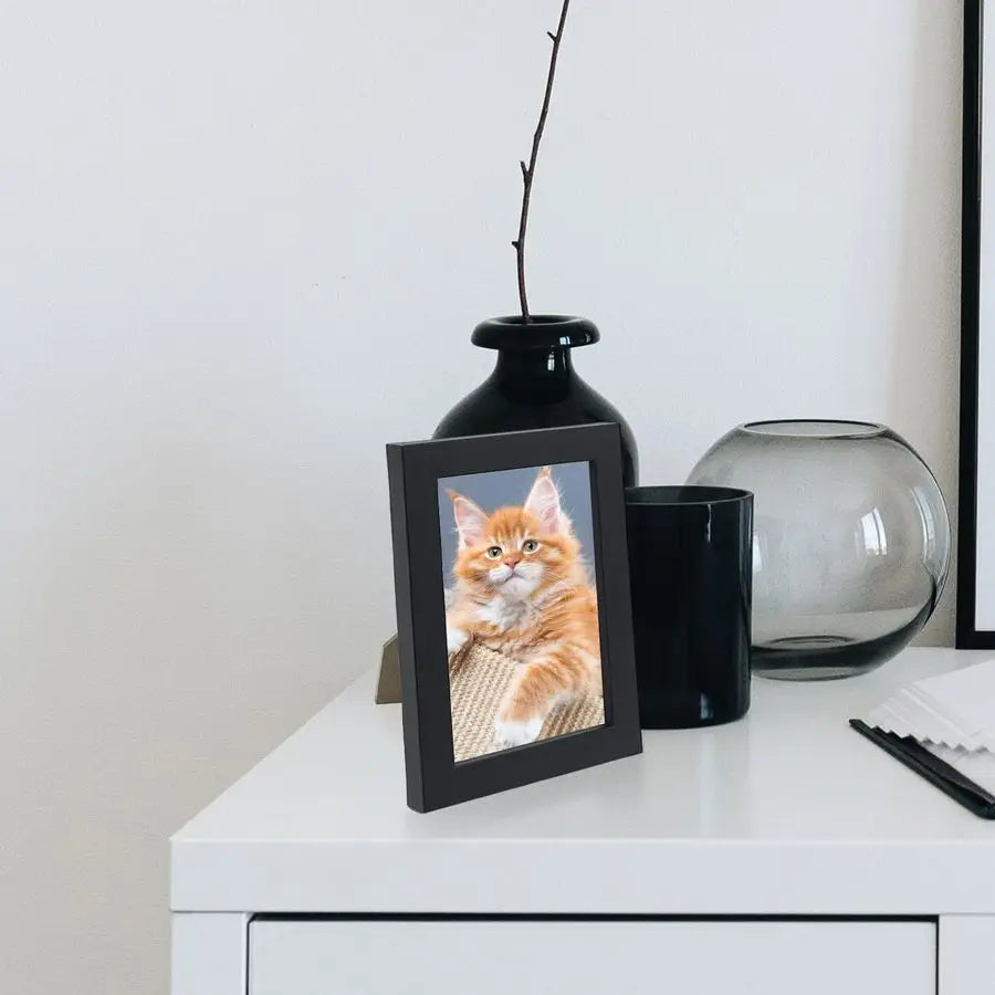 Picture Frames Bulk Set of 30 Wood Photo Frames for 4x6 Photos Wall Mounting Simple Black Photo Frames Multi Picture Frames for