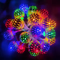 1pc LED Moroccan Fairy Lights Battery Operated Gold Globe String Lights For Home Outdoor Wedding Party Festival Decoration