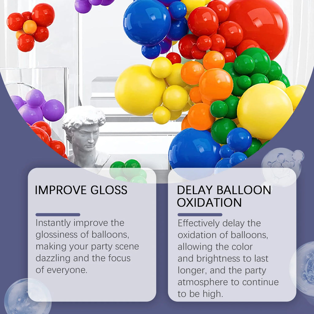 Party Balloon Brightener Spray Enhances Party Atmosphere Long Lasting Shiny Balloon Surface Texture for Christmas Celebration