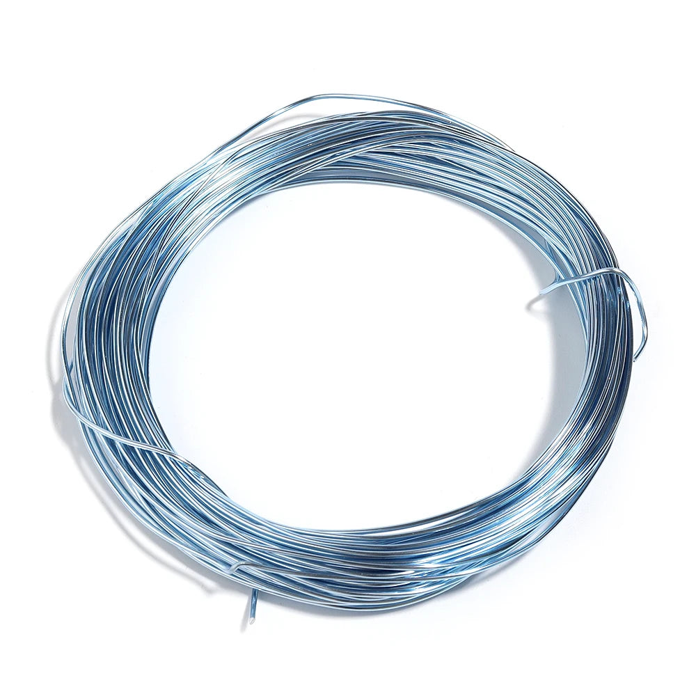 0.6-2mm Anadized Round Aluminum Wire for Jewelry Making Gold Plated Bendable Flexible Craft Metal Wire DIY Beading Floral