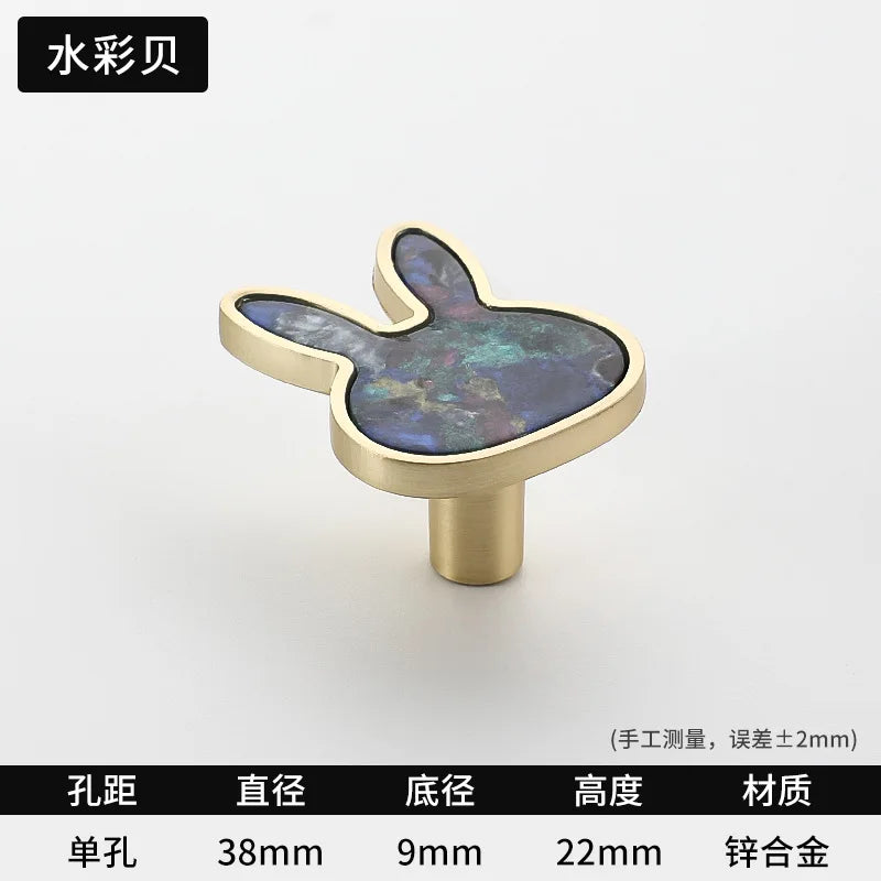 Modern Cupboard Drawer Knobs Wardrobe Furniture Single Hole Door Handle Simple Personality Children's Room Bedside Table Knobs