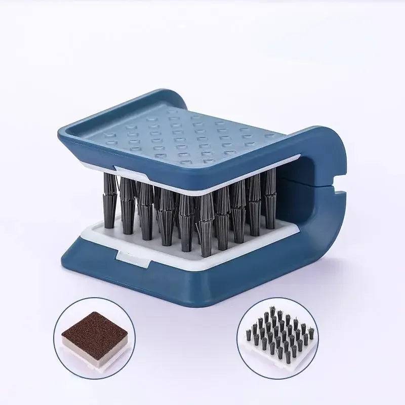 1PC Foldable Kitchenware Cleaning Brush U-shaped Dinner Plate Sponge Replaceable Head Kitchen Gadgets