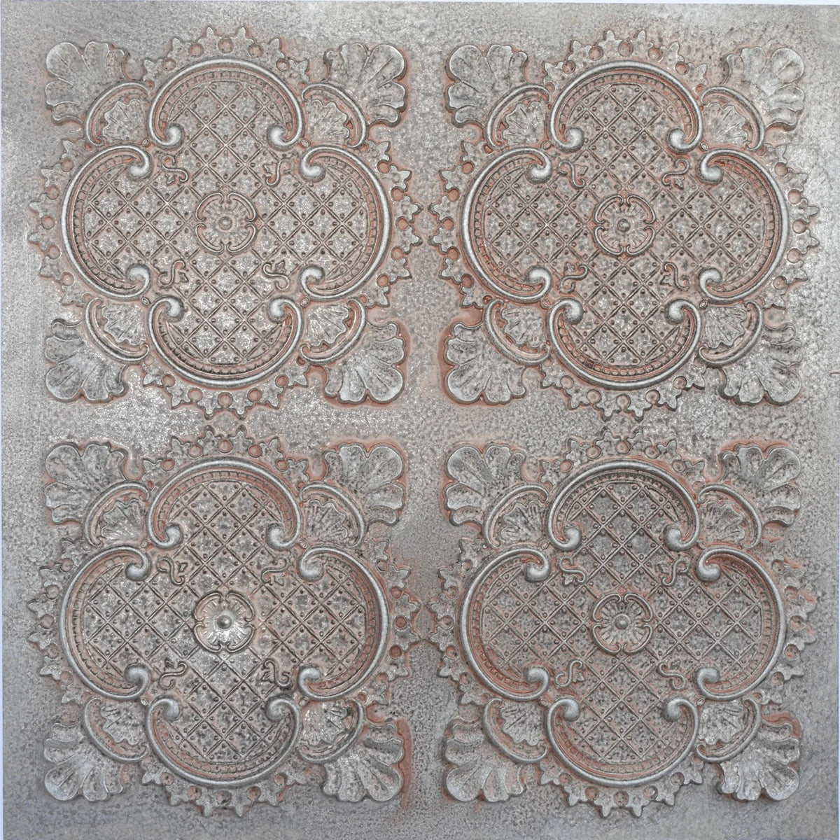 Embellished Ceiling Tiles PVC Faux Tin Painting Panel Wall Panel Interior Decor PL80 10pcs