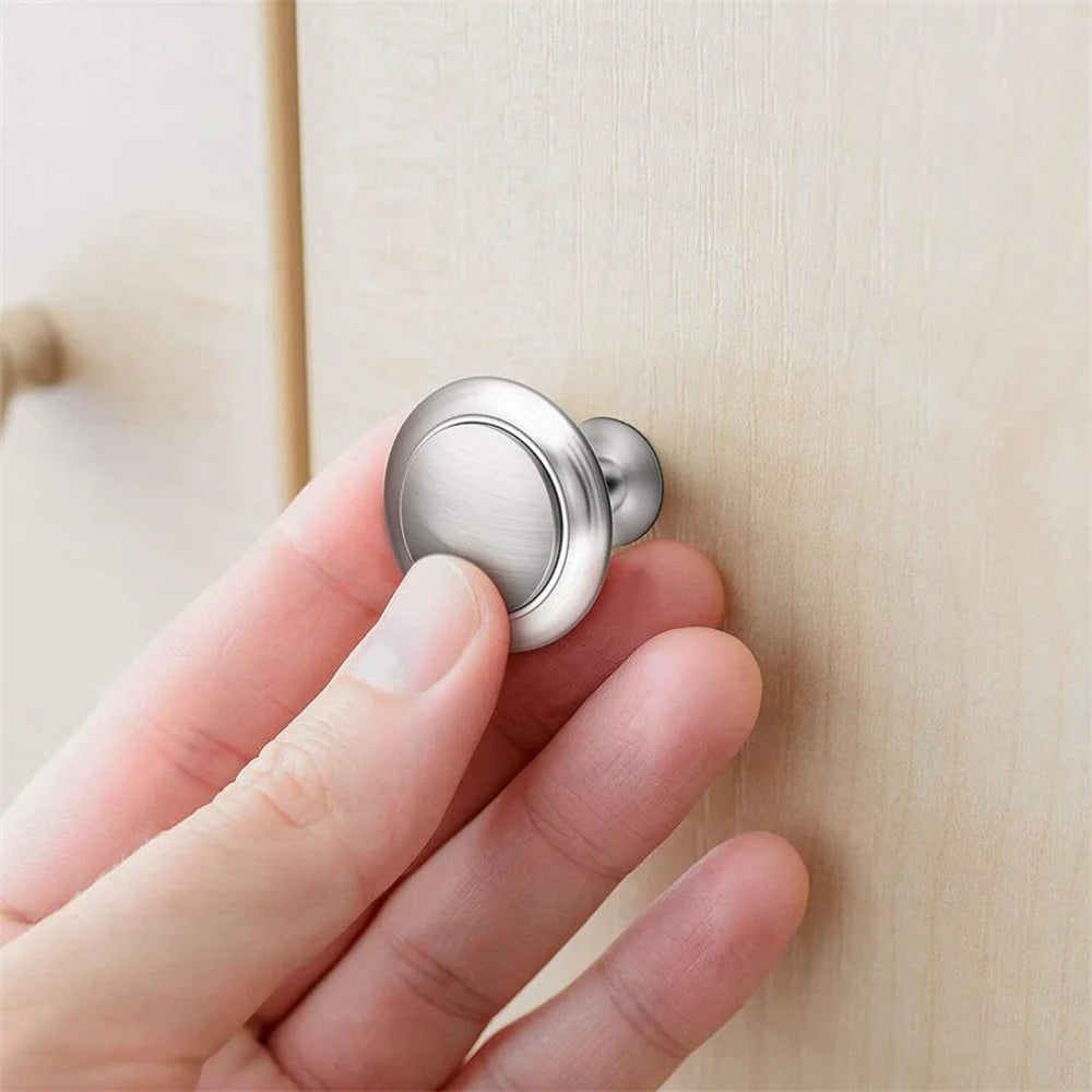 40Pcs Door Knobs Stainless Steel Drawer Cabinet Handles Knobs Kithcen Cupboard Pull Handles Furniture Hardware Accessory