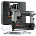 Pneumatic Brad Nailer, 2 in 1 Nail Gun Staple Gun, 18 Gauge, 2 Inch Brad Nails, 1-5/8 inch Staples, Carrying Case, Safety Glasse