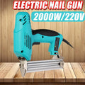 220V 2000W Electric Straight Nail Gun 10-30mm Electrical Staple Nail Guns High Power Heavy-Duty Woodworking Tool