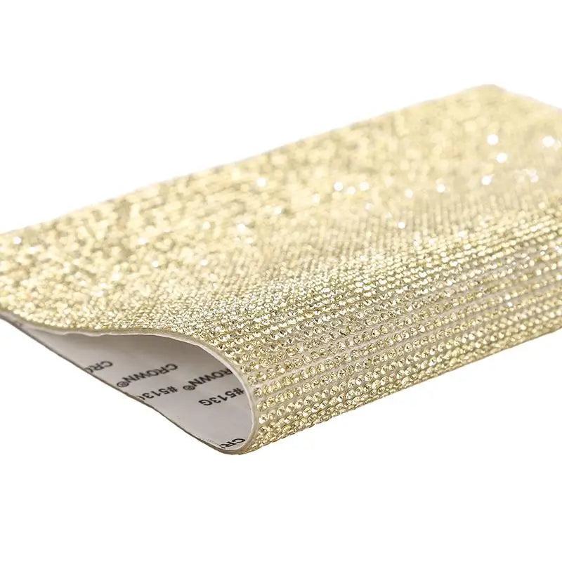 12x20cm Self Adhesive Rhinestone Sticker Tape DIY Decoration Diamond Sticker For Arts Crafts DIY Car Phone Clothes Decoration
