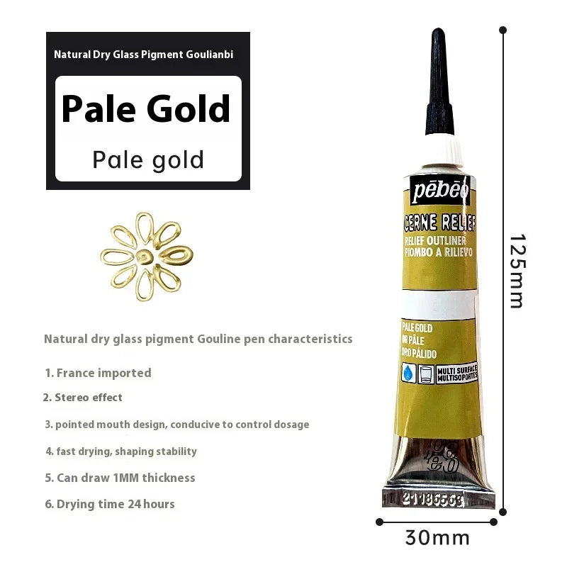 20ml Glass Acrylic Paint Tube Waterproof for Wood/Canvas/Fabric Doll Painting Rich Diy Colorant Glass Pigments Artist Supplies