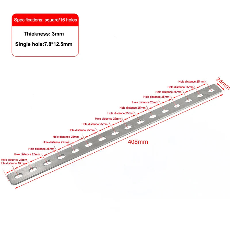 Stainless Steel Flat Corner Bracket Mending Joining Plate Repairing Fixing Connector Furniture Cabinet Shelves Brace Parts