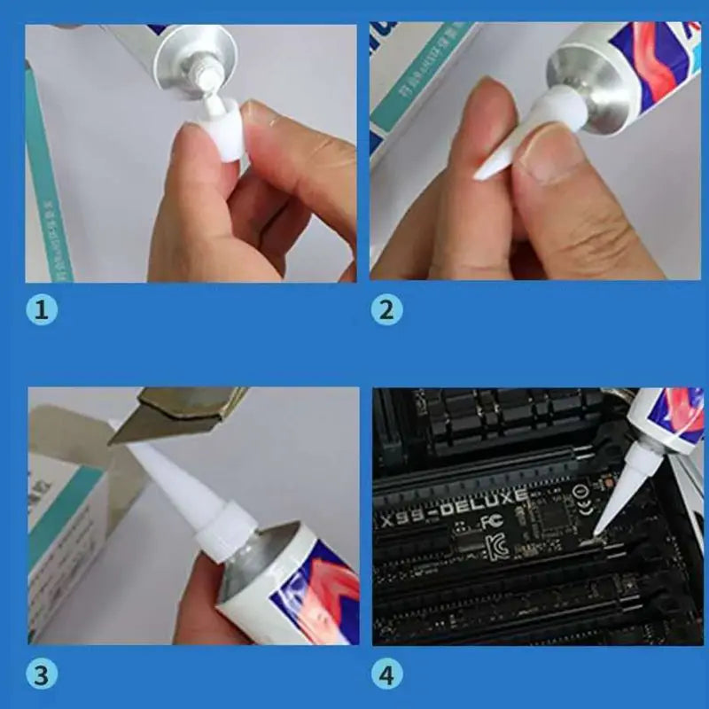100g K-5205 Kafuter CPU Thermal Conductive Silicone Grease Adhesive Paste Glue Heatsink Rubber Gel