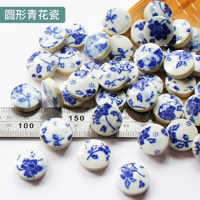 100g Ceramic Mosaic Tiles Multi Color Mosaic Piece Making Tiles for Puzzle Art DIY Craft Lamp Table Accessories Home Wall Decor