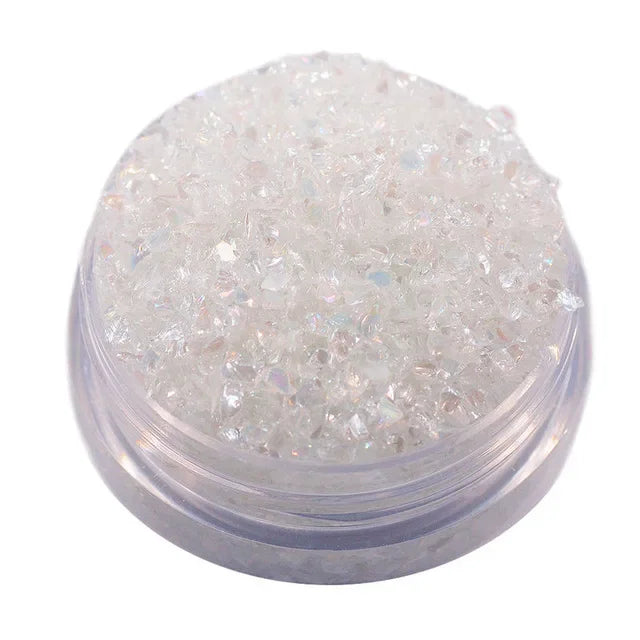 450g/Bag Wholesale Multicolor Flash Irregular Shaped Glass Crushed Stone For DIY 3D Nail Art Decoration/Resin Mold Filler