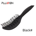 Styling Curly Hair Brush Salon Massager Comb Brush Detangling Drying Brush Anti Static Curved Vent Brush Scalp Massage Comb
