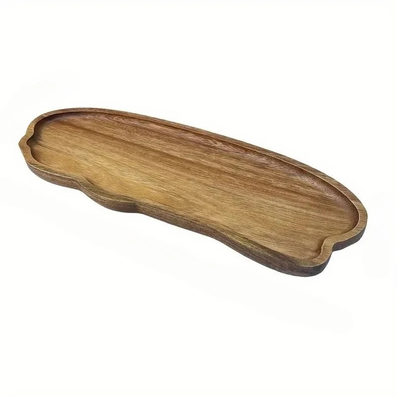 Japanese-Style Wooden Coffee Trays for Fruit Desserts Candies Bread Snacks Cakes Food Table Trays