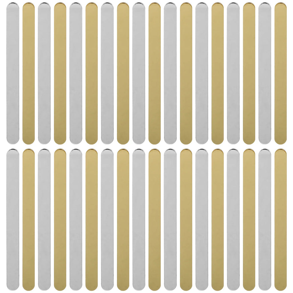50Pcs Ice Cream Sticks Acrylic Lightweight Durable DIY Craft Sticks Safe Rounded Edge for Kids Popsicle Bars Ice Cream Materials