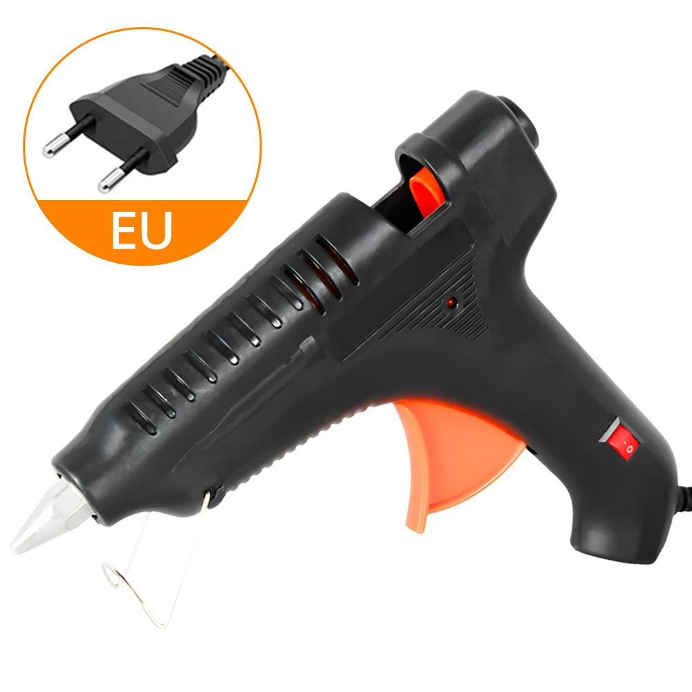 High Power Hot Melt Glue Gun Industrial Grade Glue Gun Hardware Tool Hot Melt Glue Gun 100W Black Color for 11mm Rubber Strip