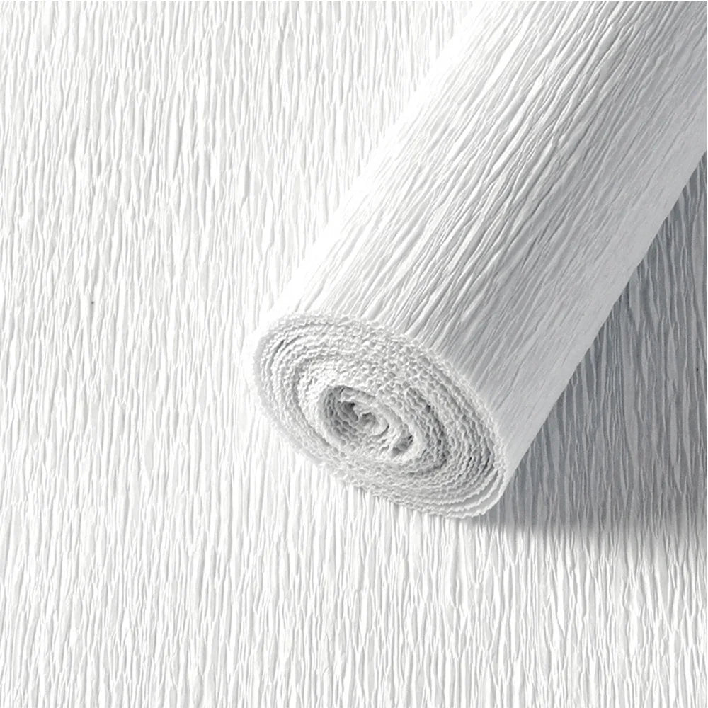 50x250cm Colored Crepe Paper Roll Origami Crinkled Crepe Paper Craft DIY Flowers Decoration Gift Wrapping Paper Craft