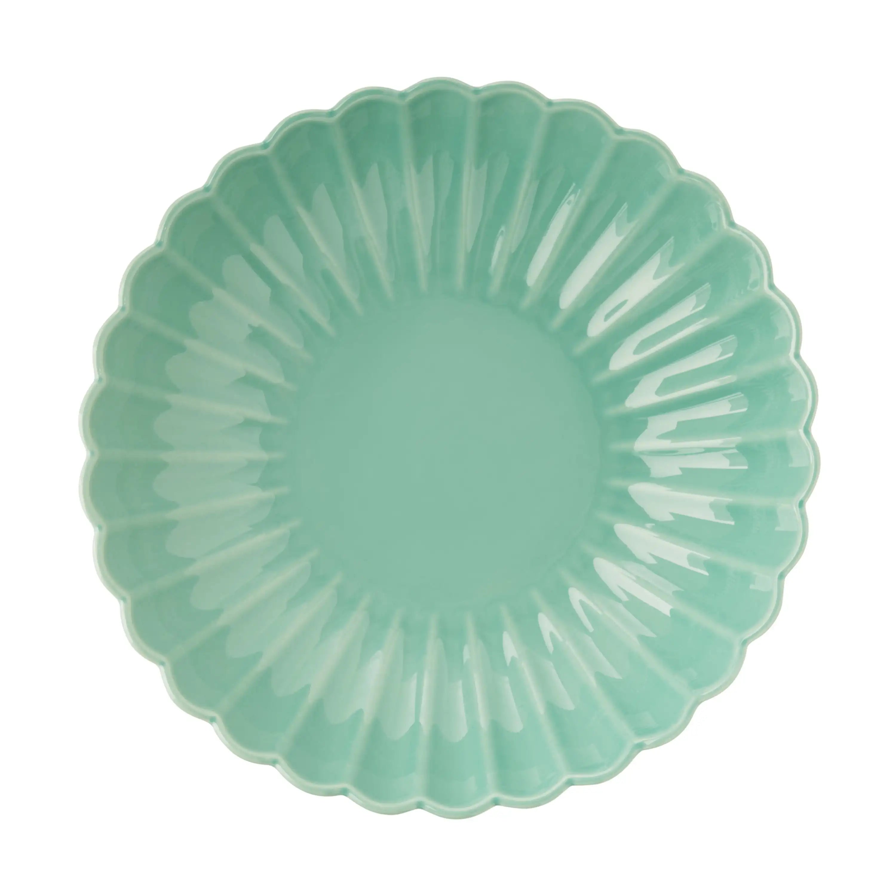 Vintage Green Serving Bowl - Microwave Safe Pasta & Mashed Potatoes Bowl | Colette Collection