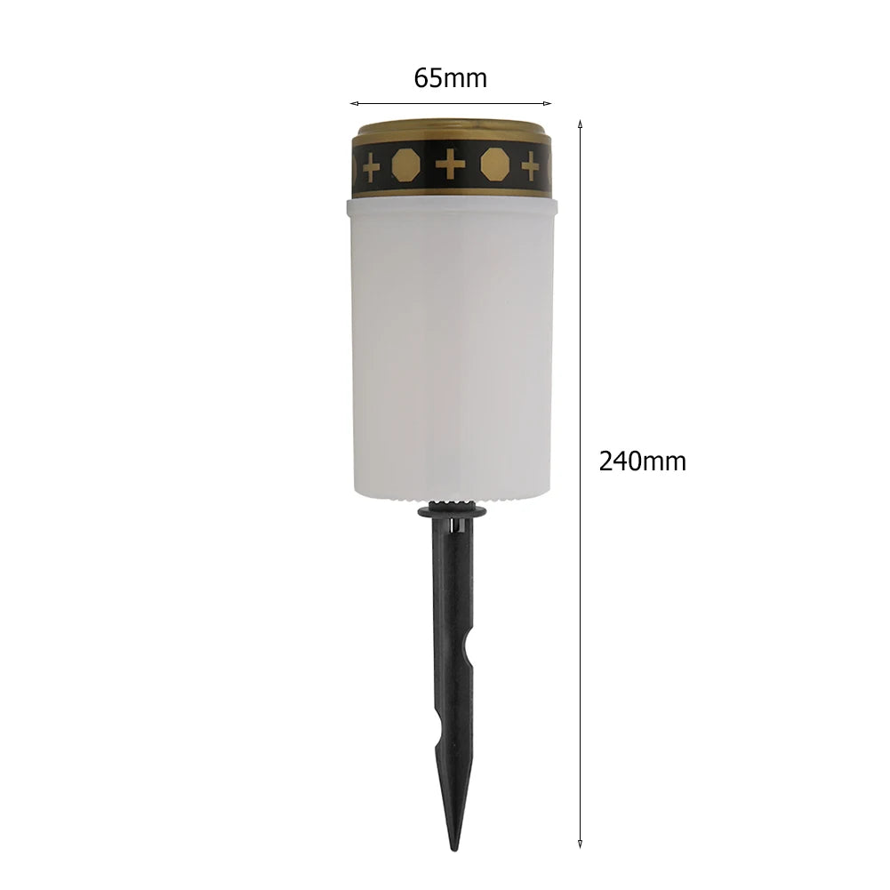 Cemetery Ritual Electronic LED Candle Lamp Flameless Solar Decorative Tea Light