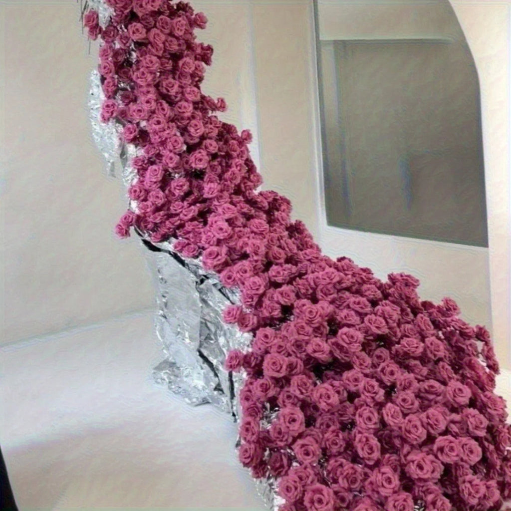 10 Pcs Artificial Rose Flower Realistic 25.59in Silk Roses with Stem Bouquet of Flowers Plastic Flowers Real Looking