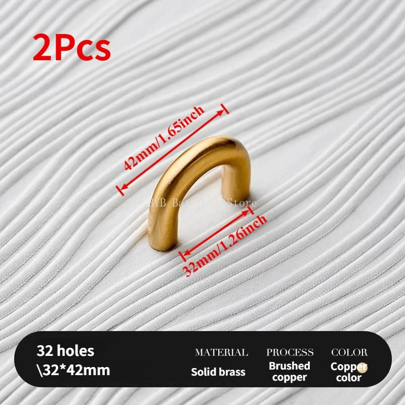 Minimalism Bronze Furniture Handles Wardrobe Pulls Kitchen Cupboard Cloakroom Bedside Small Cabinet Door Handle Decorative Knob