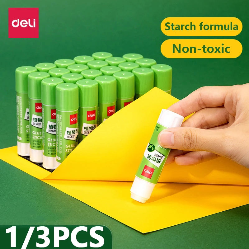 9/21g Deli Strong Glue Stick Handcrafted Non-Toxic Extra Strong Bonding Rapid Drying Perfect Students Office Use High-quality