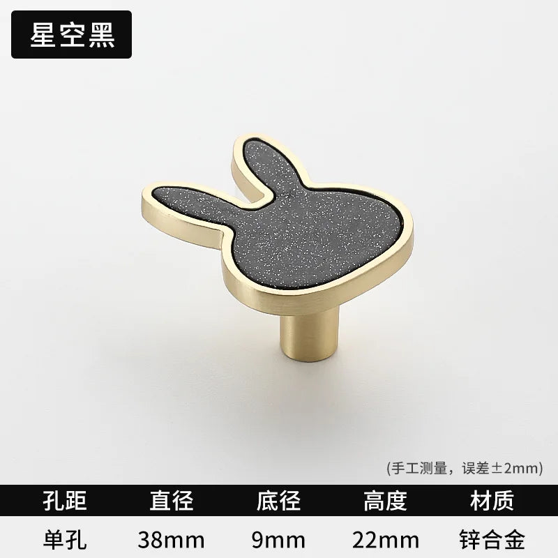 Modern Cupboard Drawer Knobs Wardrobe Furniture Single Hole Door Handle Simple Personality Children's Room Bedside Table Knobs