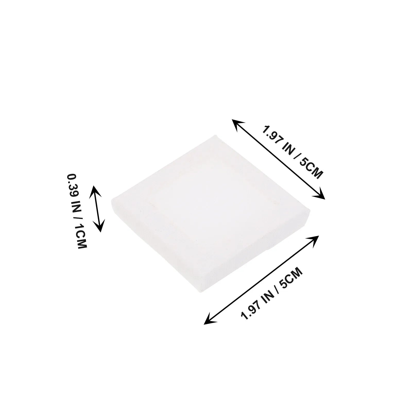 12Pcs Mini Oil Painting Frame 5x5cm Smooth Blank Canvas Panels Easy to Use for DIY Painting Crafts Art Students Home Decor