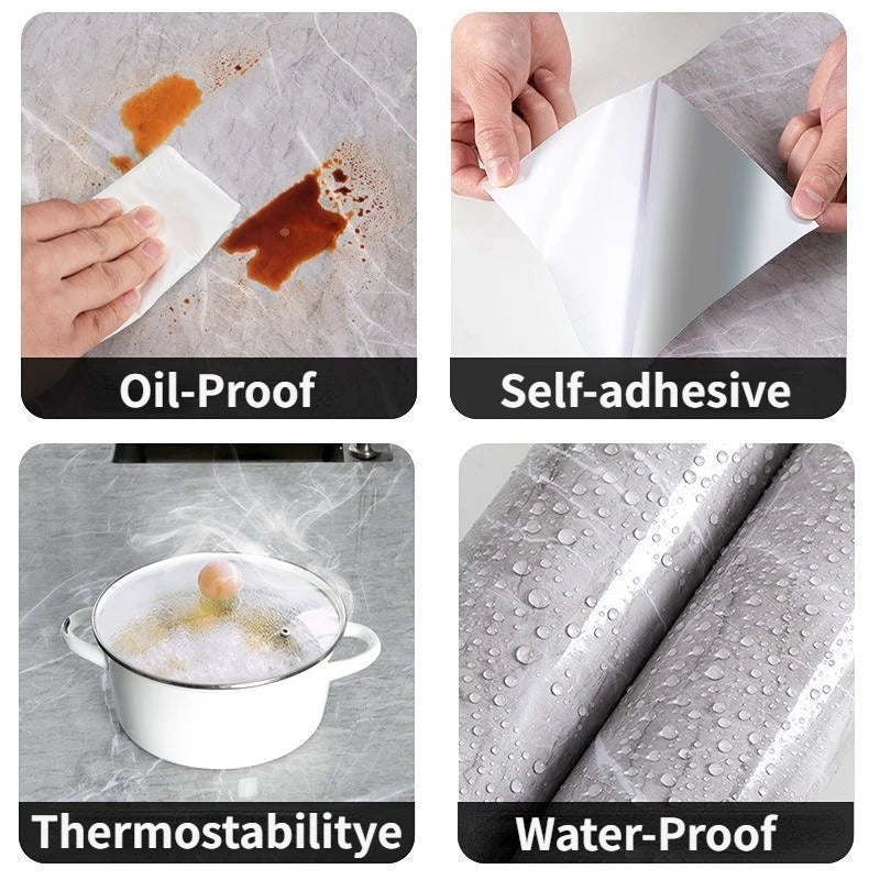 Wallpaper for Walls In Rolls Formaldehyde-free Bathroom Waterproof Sticker Toilet Wall Renovation Moisture-proof Wall Stickers