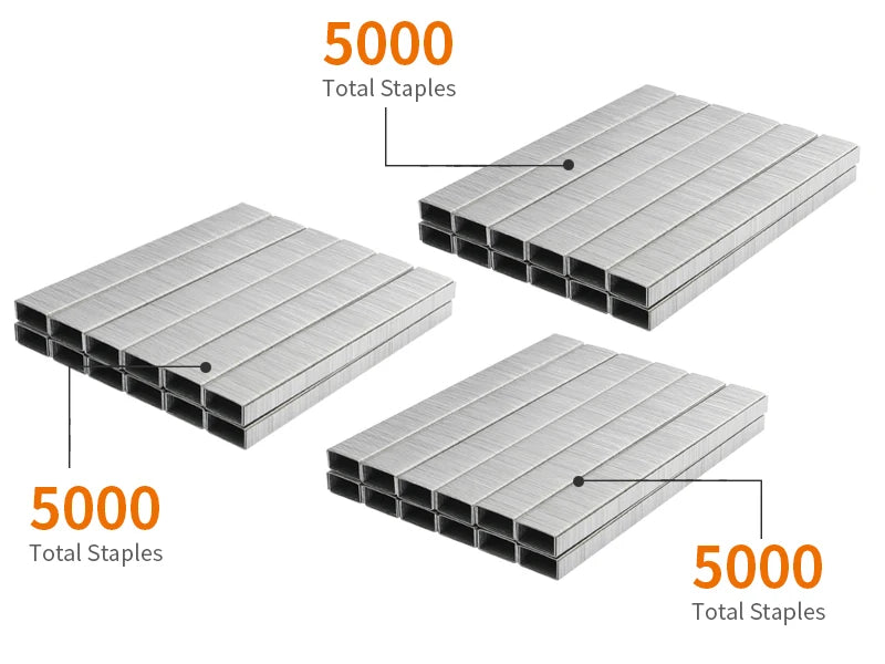 15000 Staples/Set No.26/6 Staples, High-strength Easy-to-Penetrate Staples, School Office Supplies Refill