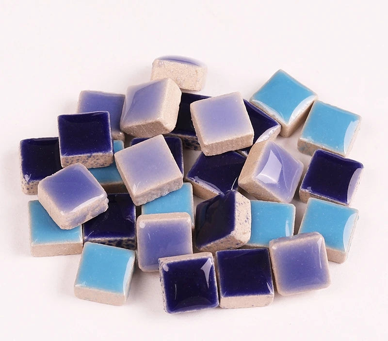 200g 1CM Mini Mosaic Tile Material DIY Ceramic Mosaic Tiles Stone Handmade Ornaments Tiles Wall Crafts Home Decoration