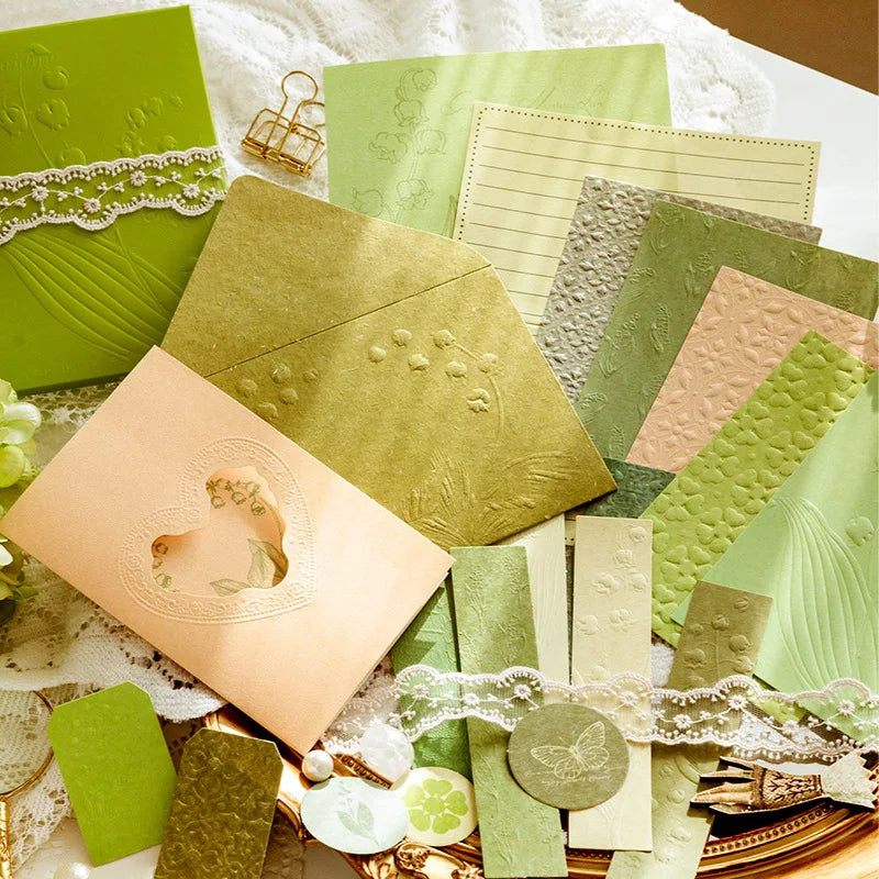 20 pcs Vintage 3d texture cardboard Decorative paper DIY Scrapbooking Diary Album Background paper